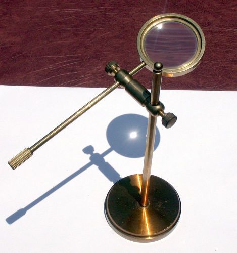 Antique Microscope Brass Bullseye Condenser for Incident Illumination