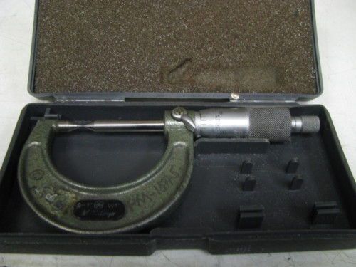Mitutoyo 45° 0-1&#034;/.001&#034; point micrometer w/ case for sale