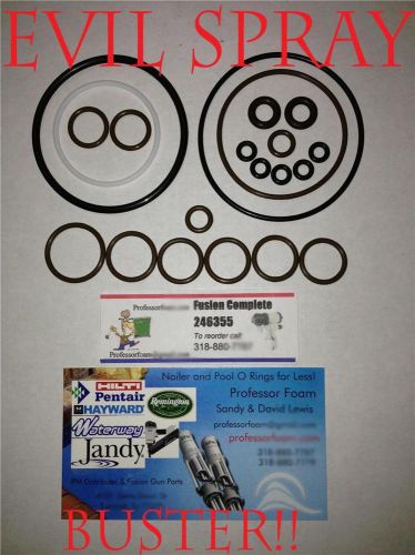 &#034;evil spray&#034; buster! complete o-ring kit fits graco fusion ap air purge 246355 for sale