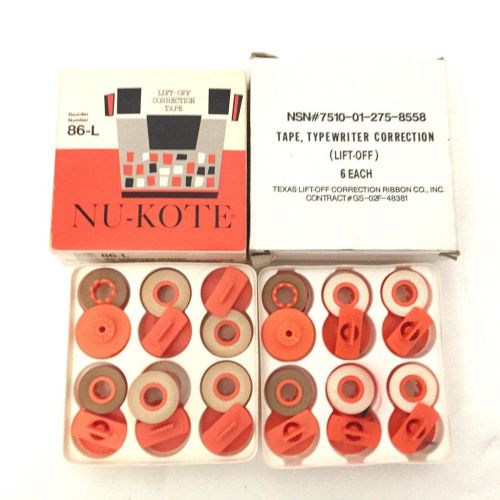 12 ibm selectric typewriter correction tape nu-kote 86-l 86l nukote lift off for sale