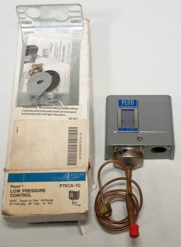 Johnson controls p70ca-1c penn low pressure control for sale