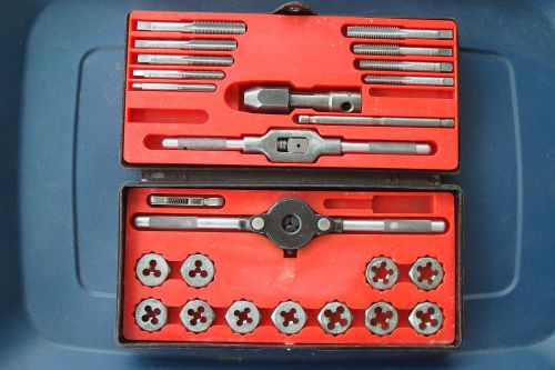 Vintage Craftsman Kromedge Tap &amp; Hexagon Die Set Tap Wrench USA Made 5200