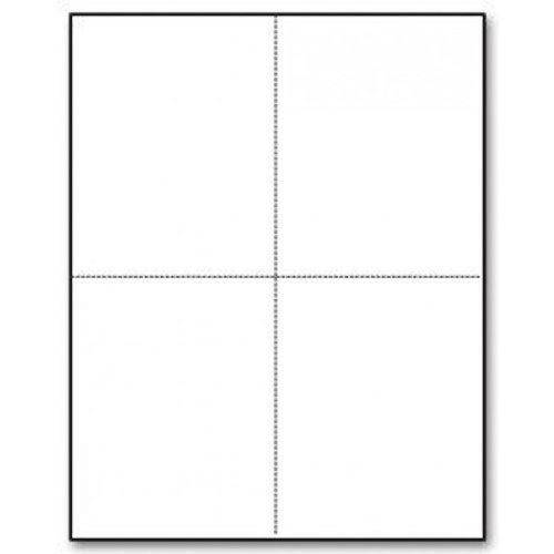 Perforated 24lb Paper Blank W-2 Form Size 8.5 X 11 Sheets Contain One Horizon...