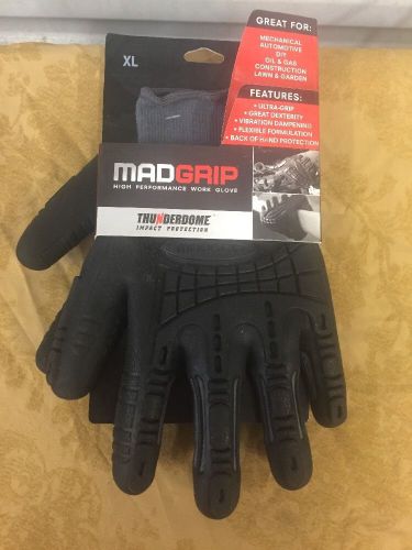 Mad Grip OMG10F5 Thunderdome Impact Glove, Grey/Black, XL, Formula 50