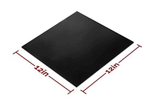 Rubber sheet, heavy duty, high grade 60a, neoprene black, 12x12-inch by 1/16 for sale