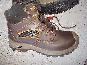 PUMA SAFETY COMP TOE 6&#034; EH LEATHER BOOT SIZE 9 Brown