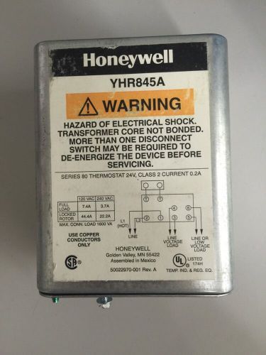 Honeywell switching relay with internal transformer 120v / yhr845a 1030 - new for sale