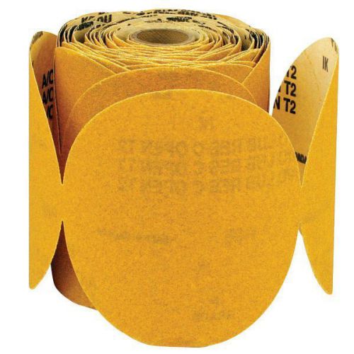 Ttc gold psa paper disc roll without liner - diameter: 6&#039;&#039; grit: 120 for sale