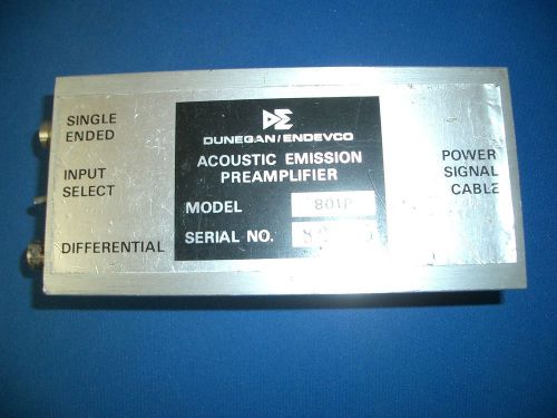 DUNEGAN / ENDEVCO Acoustic Emission Preamplifier, Model 801P