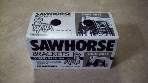 Crawford light duty sawhorse brackets one pair 87