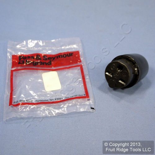 Pass &amp; seymour straight blade connector plug 250v 15a 6-15r single phase 5669-bk for sale