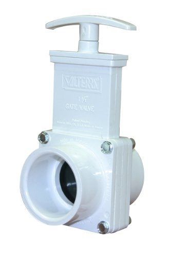 Valterra 6101 pvc gate valve, white, 1-1/2&#034; slip for sale
