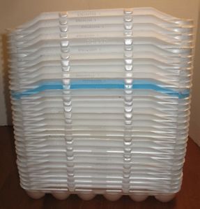 30 Foam Jumbo Egg Cartons Used Once Clean Holds 1-Dozen (12) Each Free Ship
