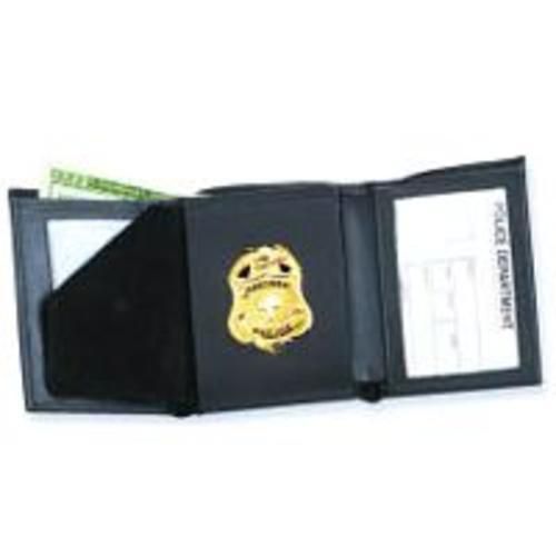 Strong Leather 79520-0852 Black Hidden Badge &amp; ID Wallet/Pocketbook