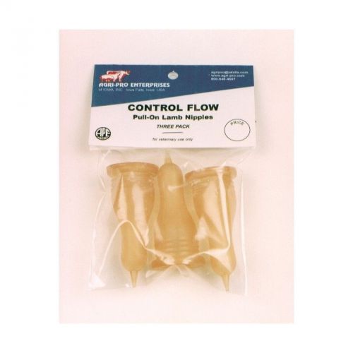 Lamb Gum Rubber Nipples for Pop Bottle 3 Pack