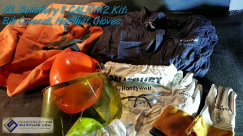 Salisbury XL Welders Kit Incl Bib Overalls Hardhat Gloves 8 CAL/CM2