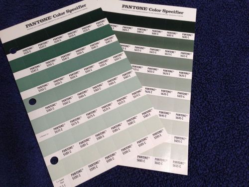 Pantone Color Specifier (2 Sheets)-5535-5595C and 5605-5665C