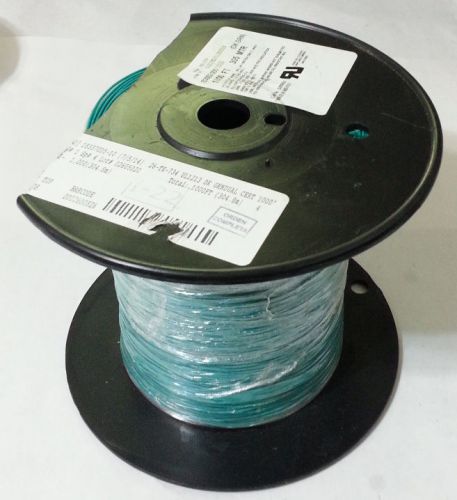 1000ft 26awg belden 83002 tfe teflon hook-up wire green 200c silver plated -new- for sale