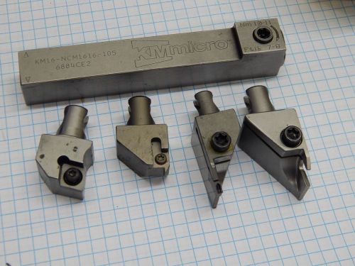 KM Micro KM16NCM1616-105 5/8&#034; Square Shank Micro Clamping Tool With 4 Heads