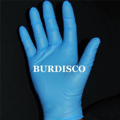 300 blue disposable powder free nitrile exam medical gloves 3.5 mil - extra lge for sale