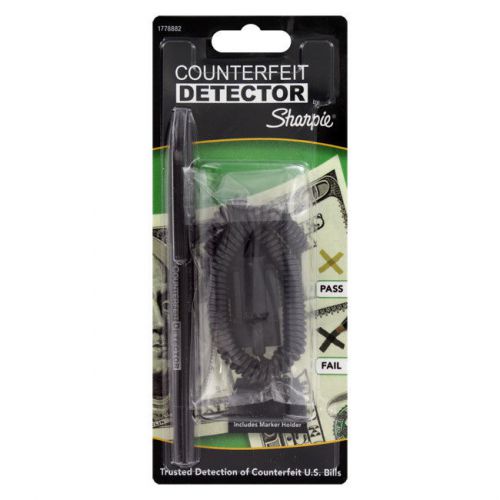 Sharpie Counterfeit Detector Pen W/Coil Cable