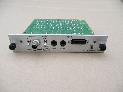 Telecommunications Techniques DS1 Interface Adaptor Card 40151 Rev. F