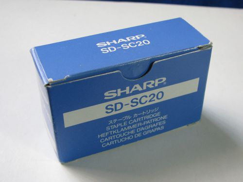 One (1) GENUINE SHARP STAPLE CARTRIDGE  SD-SC20 5000 STAPLES