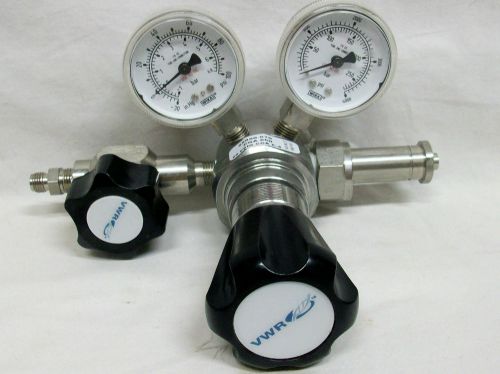 Vwr model 55850-670 high-purity single stage gas regulator stainless new cond. for sale