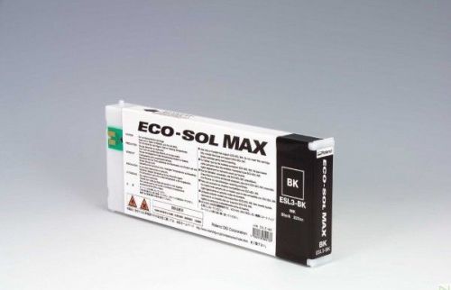 Roland Eco Sol Max ESL3-BK 220ml Genuine-Sealed Black Color. US Fast Shipping.