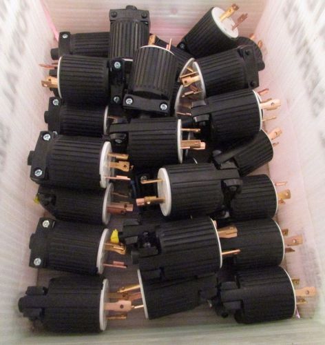 * lot of 29 * ahl630p - cooper 2p3w 30a 250v ac nema l6-30 #16-#12awg male plugs for sale
