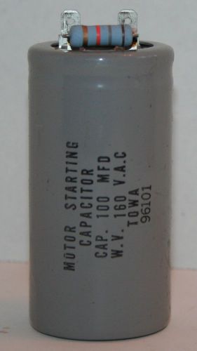 Motor Starting Capacitor CAP. 100 MFD W.V. 160 VAC TOWA 96101