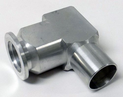 Klein flange kf-25 aluminum 90 degree elbow to 1&#034; diameter tube vacuum fitting for sale
