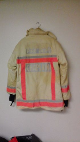 Firefighter&#039;s Turnout Jacket by BRISTOL UNIFORMS LTD. Size 8 Gore-Tex  Beige