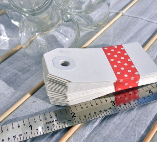 Small White DIY Paper tags set of 50 for scrapbooking favors gifts altered art