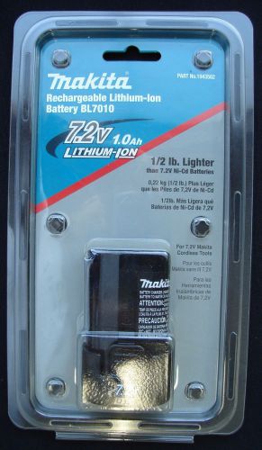 Genuine Makita 7.2V Li-Ion Rechargeable Battery #BL7010, for 7.2V cordless tools