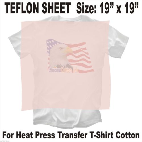 Teflon sheet 19x19 for heat press transfer t-shirt cotton non-stick sublimation for sale