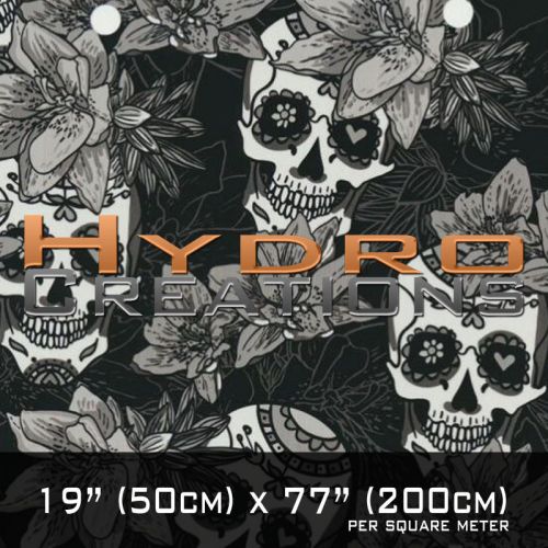 HYDROGRAPHIC FILM FOR HYDRO DIPPING WATER TRANSFER FILM SUGAR SKULLS v3