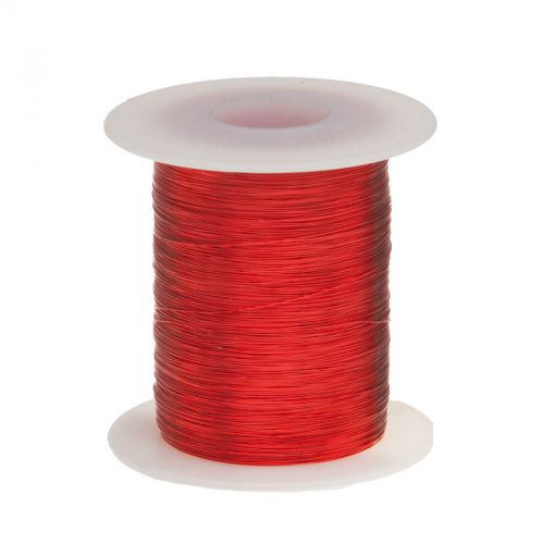 30 AWG Gauge Enameled Copper Magnet Wire 4oz 803&#039; Length 0.0108&#034; 155C Red