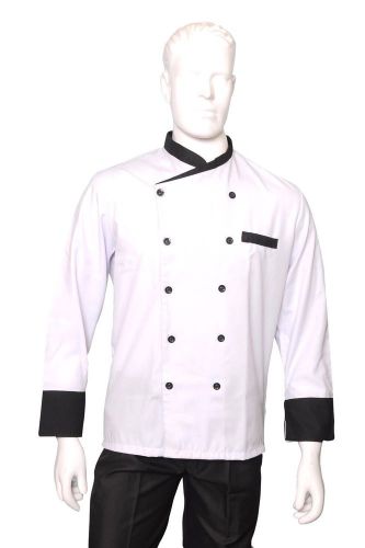 Long Sleeve Classic Kitchen Cook Chef Waiter Coat Uniform Jacket