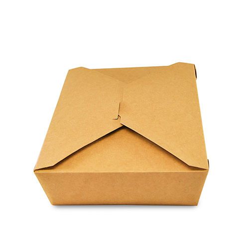 Royal 7-3/4&#034; x 5.5&#034; x 1-7/8&#034; #2 Kraft Folded Takeout Box, Package of 200, FTB2N