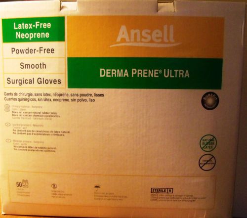 Ansell Derma Prene Ultra Latex Surgical Gloves Size 7 8514 lot 10
