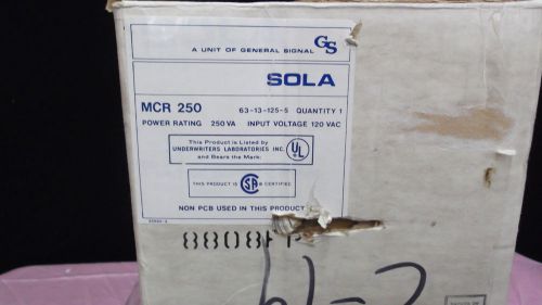 Sola minicomputer regulators mcr250  model# 63-13-125-5 for sale