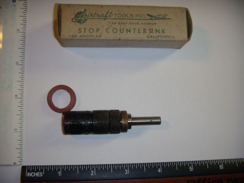 New-nib ind.medium frame heavy duty microstop countersink 1/8&#034; collet for sale
