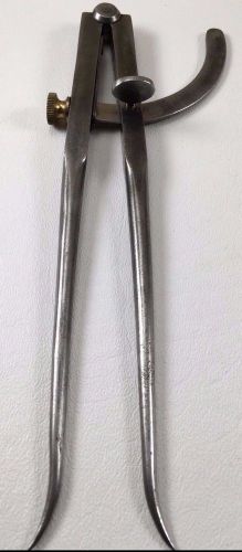Vintage bemis &amp; call co. inside caliper 7 inch with heavy flat legs cast steel for sale