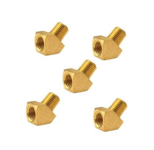5 pack of 3/8&#034; pipe thread street elbow 45 degree solid brass fitting for sale