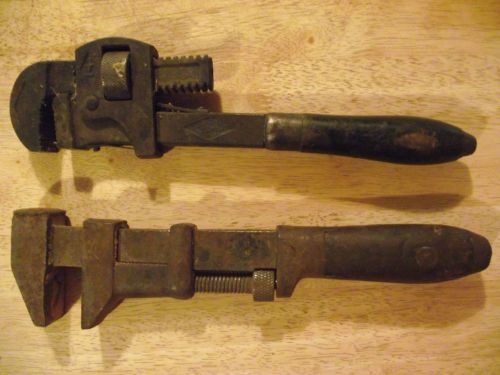 2 antique adjustable monkey wrenchs from mass boston and worchester