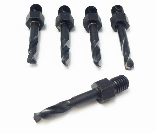 Threaded drill bits hss size #21 0.1590&#034; 135 degree split point 5 piece new for sale