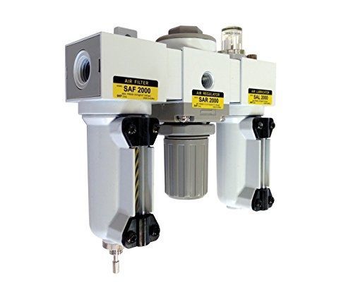 Pneumaticplus sau2000m-n02g-mep 3-unit combo compressed air filter regulator for sale