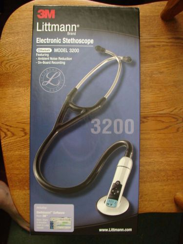 3m littmann electronic stethoscope model 3200 bluetooth blue with software for sale