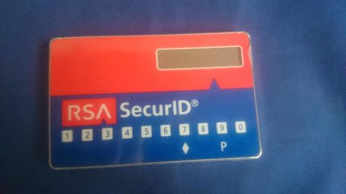 RSA Securid Security SD520-6-60-36-AES Token Keyfob Expires 1/31/2012 New Unused